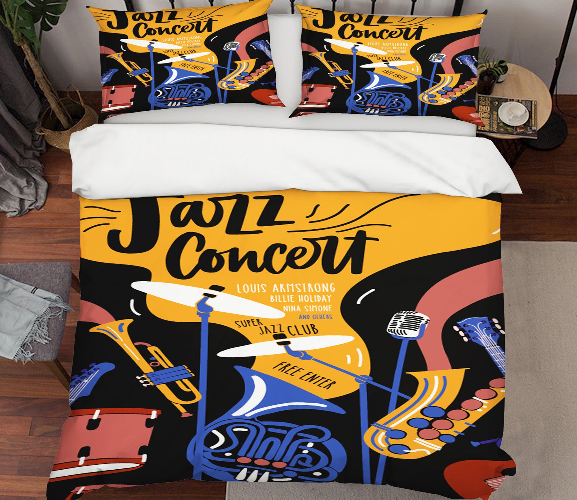 3D Musical Instrument 14223 Bed Pillowcases Quilt