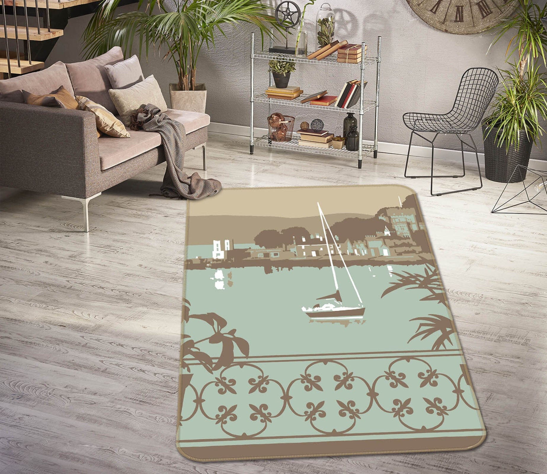 3D Sandbanks Balcony 1140 Steve Read Rug Non Slip Rug Mat Mat AJ Creativity Home 