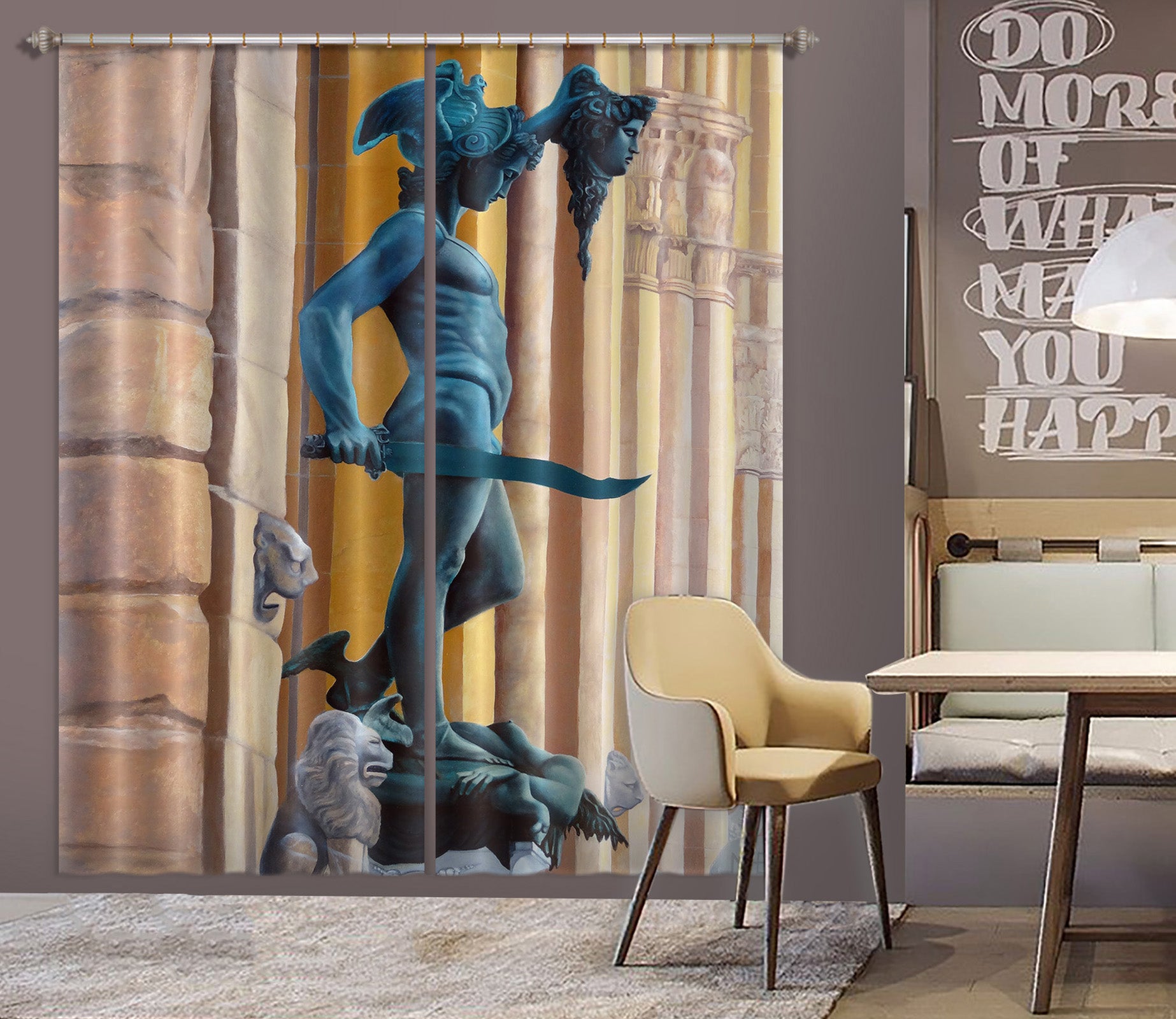 3D Statue 11020 Matthew Holden Bates Curtain Curtains Drapes