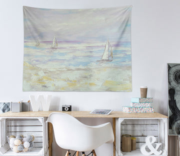 3D Sailing Boat 3764 Skromova Marina Tapestry Hanging Cloth Hang