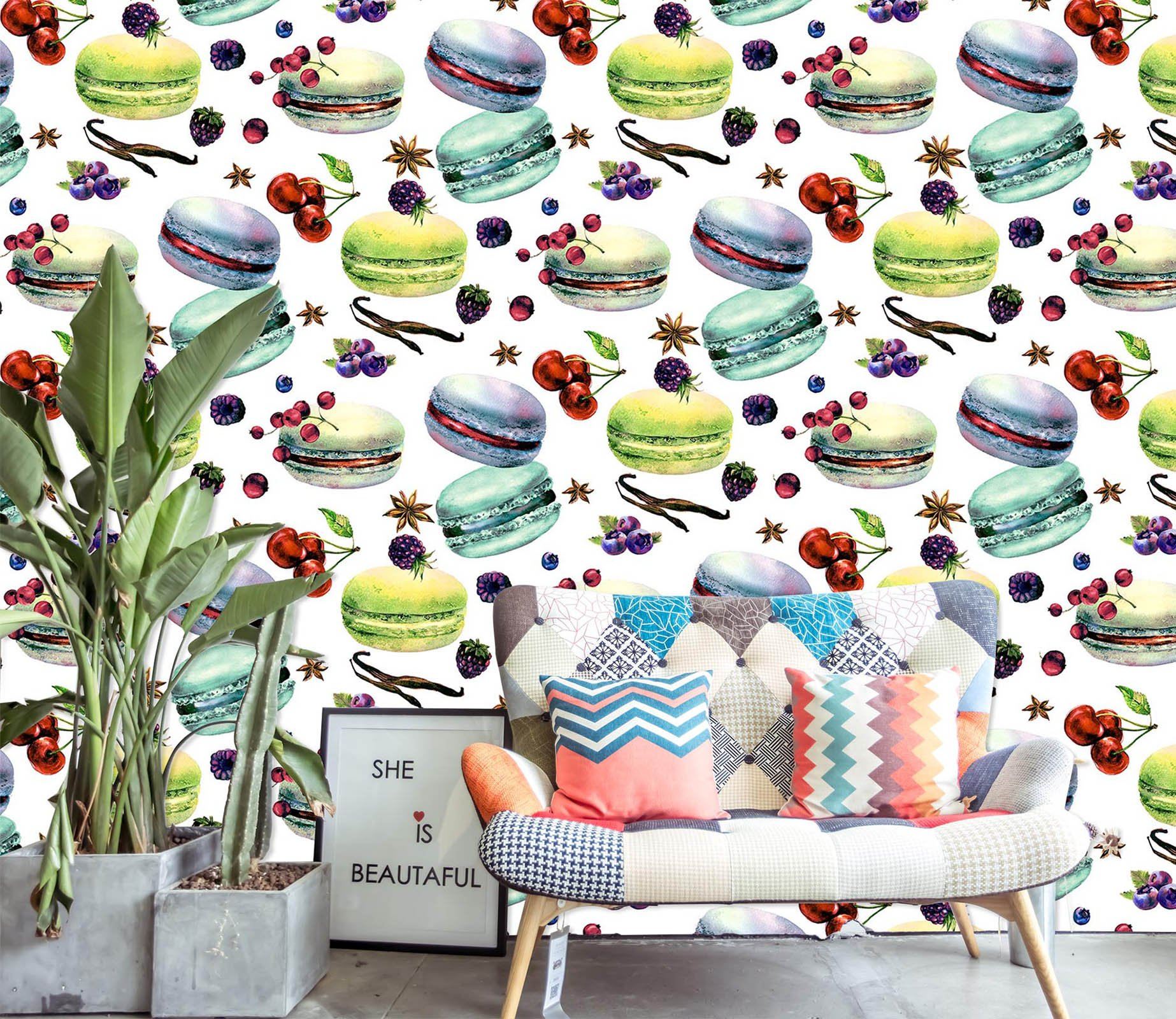 3D Colored Hamburger 701 Wallpaper AJ Wallpaper 