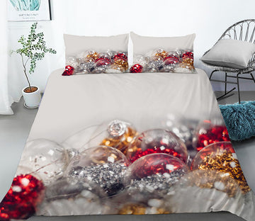 3D Christmas Ornaments 46023 Christmas Quilt Duvet Cover Xmas Bed Pillowcases