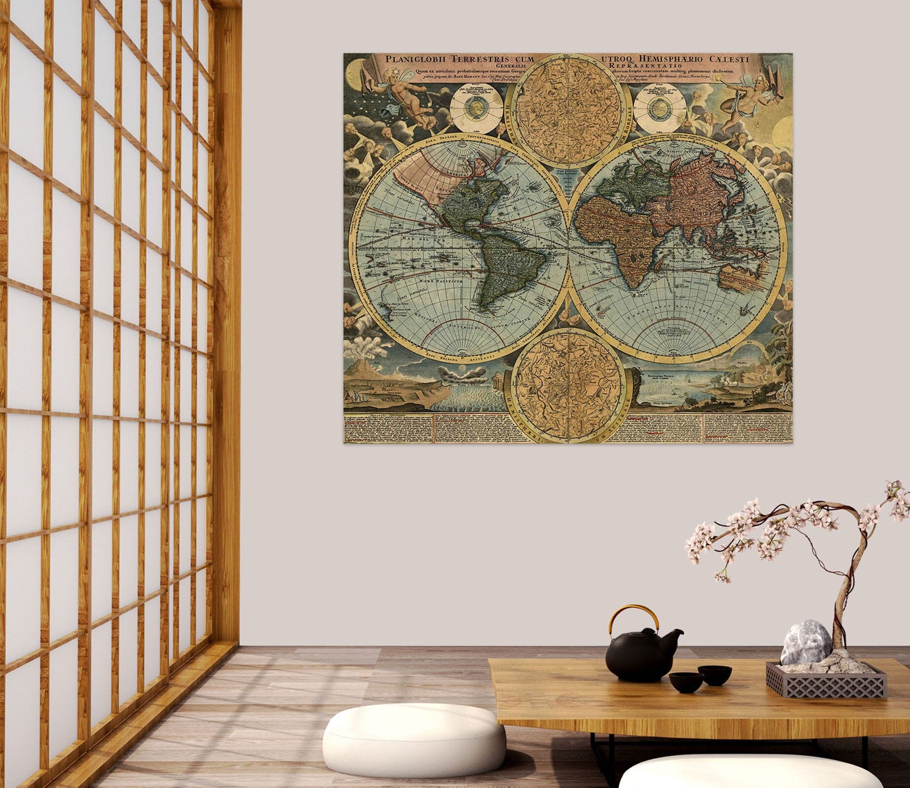 3D Big World 120 World Map Wall Sticker Wallpaper AJ Wallpaper 2 
