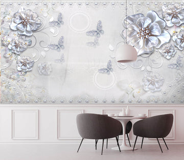3D Diamond Flower 1473 Wall Murals Wallpaper AJ Wallpaper 2 