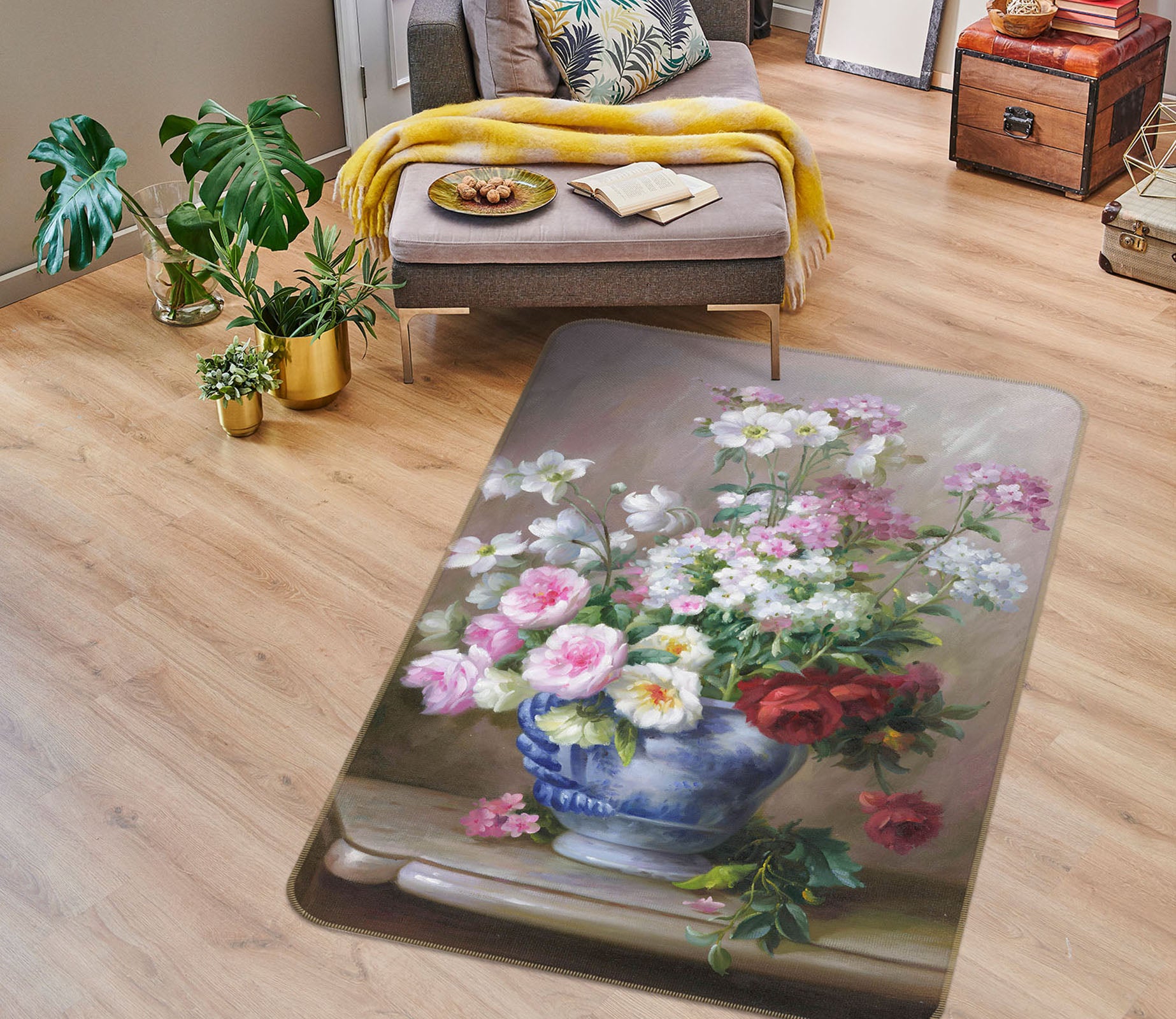 3D Vase 32102 Non Slip Rug Mat