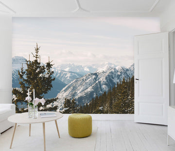 3D Snow Mountain Forest 84 Wall Murals Wallpaper AJ Wallpaper 2 