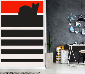 3D Lazy Cat 1438 Boris Draschoff Wall Mural Wall Murals Wallpaper AJ Wallpaper 2 