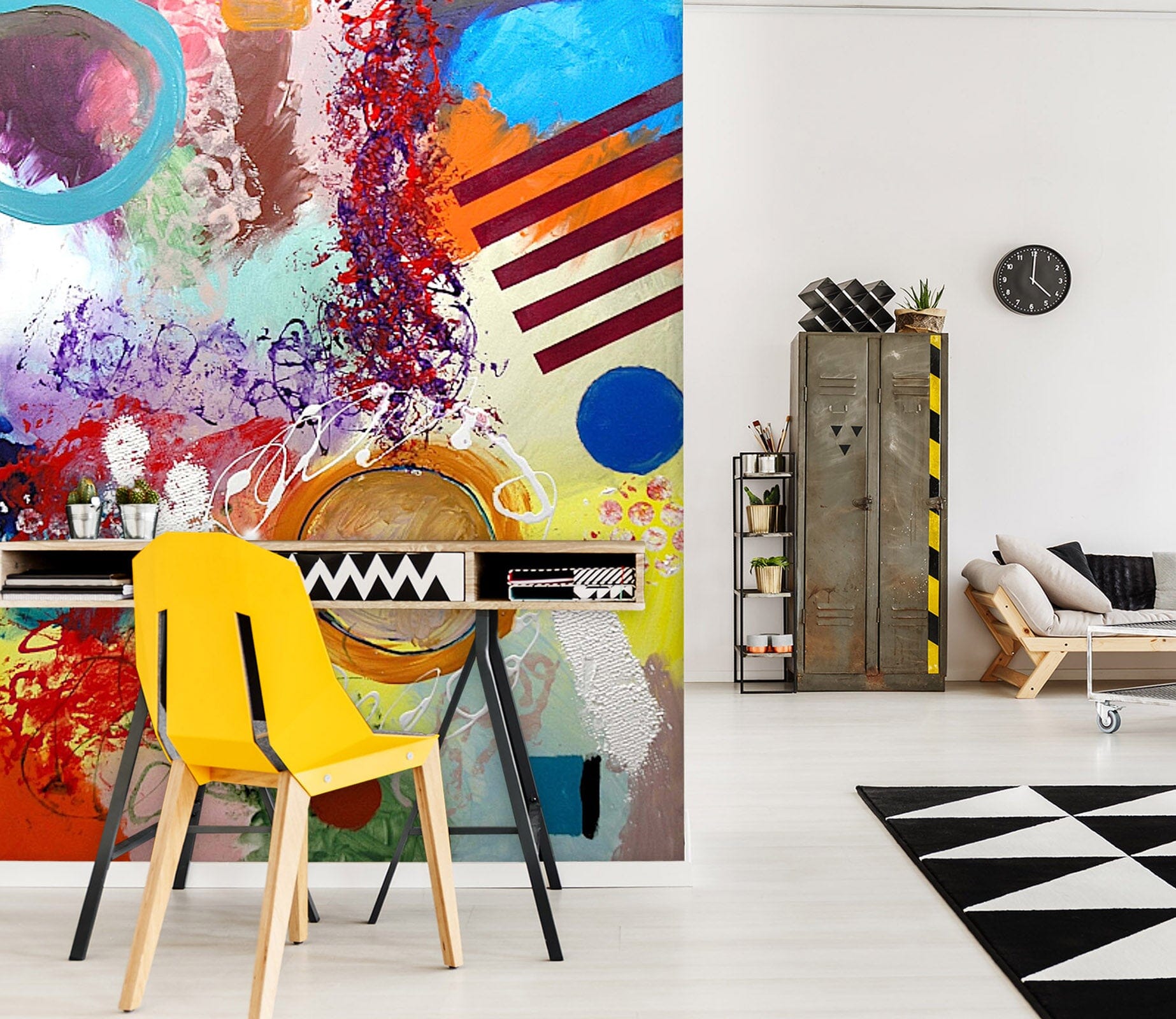 3D Watercolor Graffiti 1399 Allan P. Friedlander Wall Mural Wall Murals Wallpaper AJ Wallpaper 2 