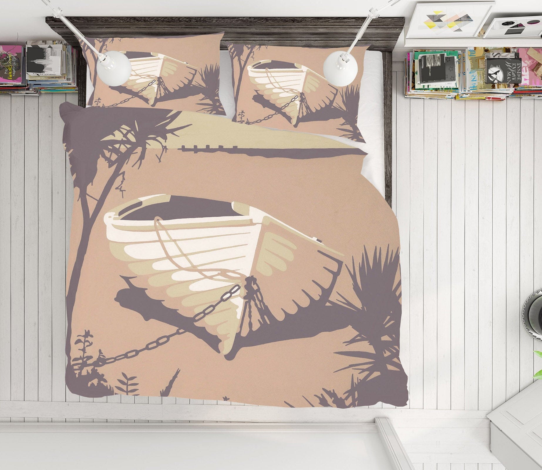 3D Sandbanks The Purbecks 2050 Steve Read Bedding Bed Pillowcases Quilt Quiet Covers AJ Creativity Home 