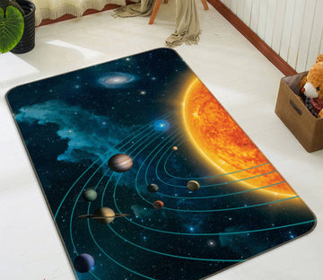 3D Solar System 1069 Vincent Hie Rug Non Slip Rug Mat Mat AJ Creativity Home 