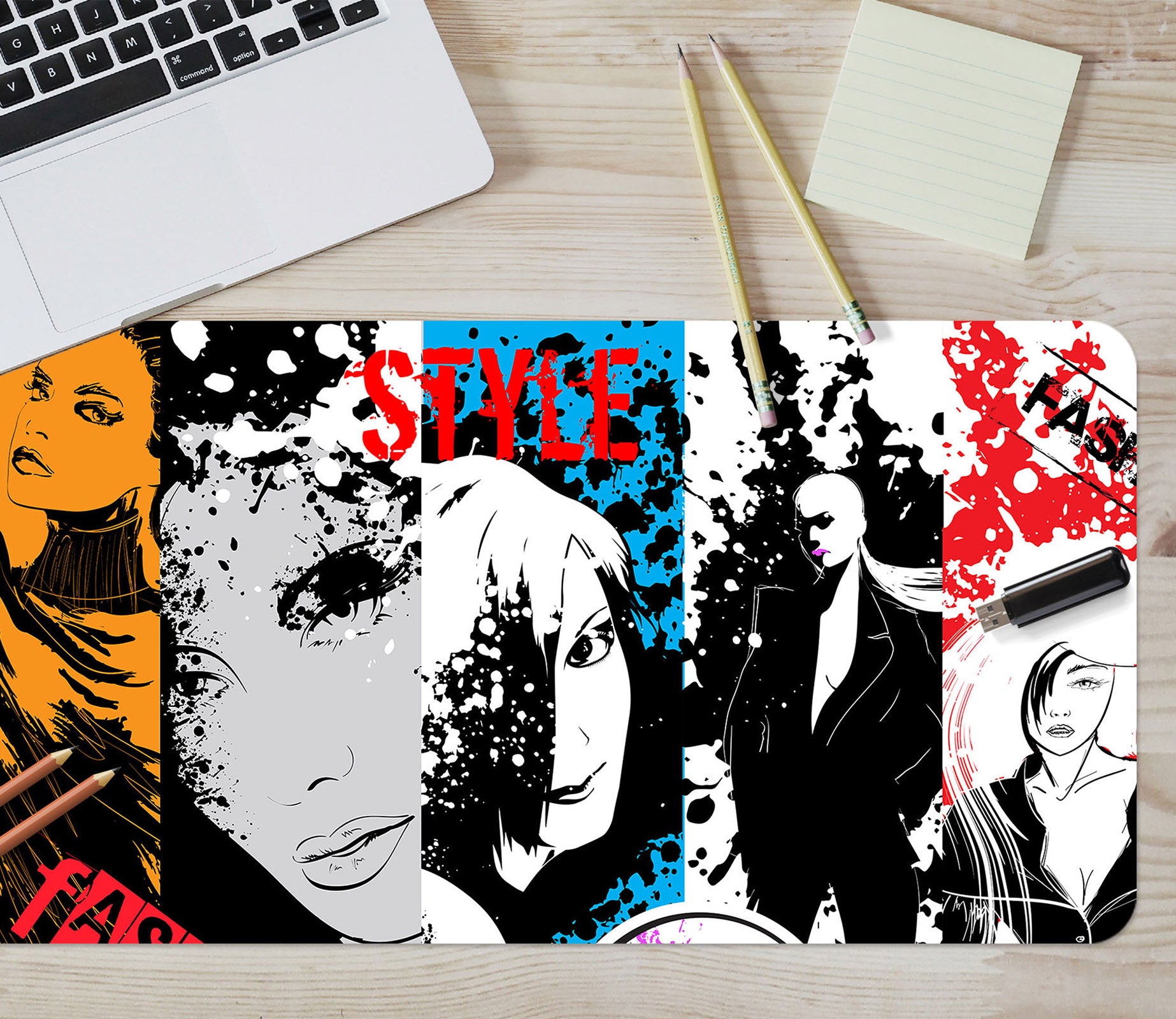 3D Men Women Pattern 17160 Desk Mat