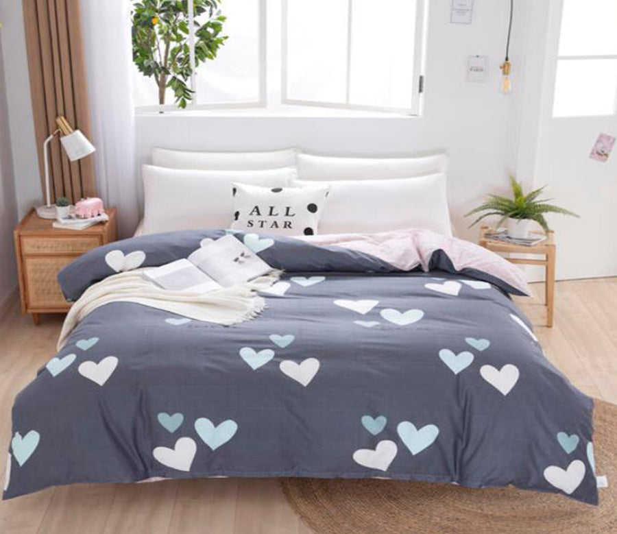 3D Love Pattern 2071 Bed Pillowcases Quilt