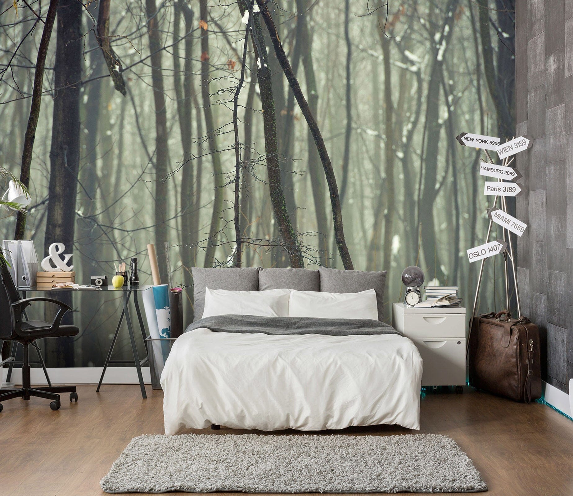 3D Dead Tree Snow 127 Wall Murals Wallpaper AJ Wallpaper 2 