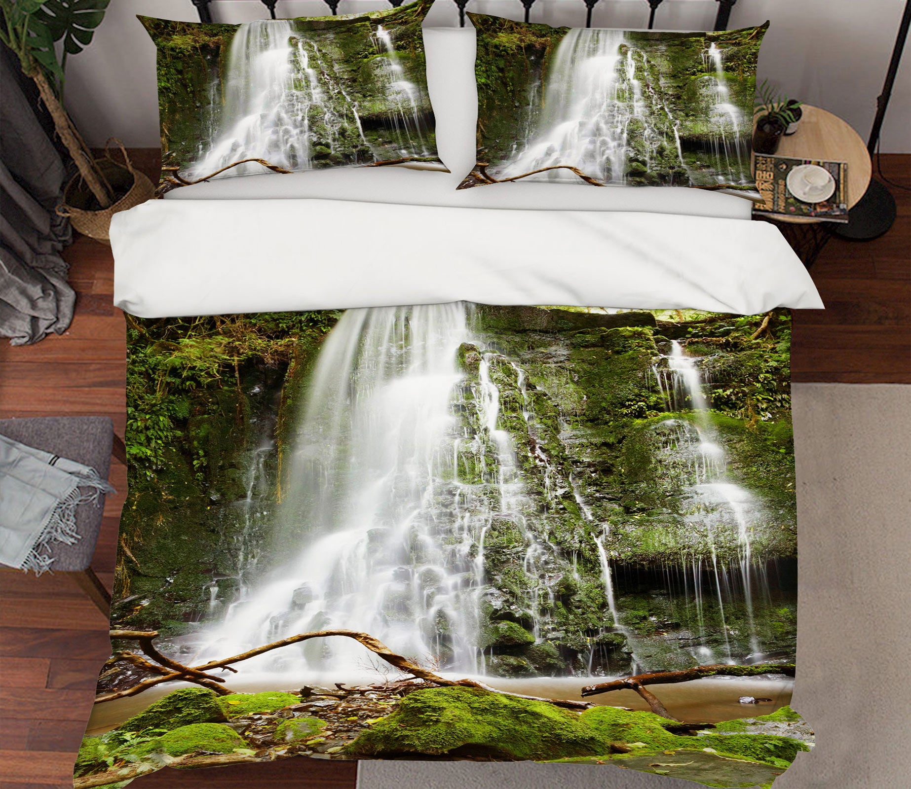 3D Waterfall 15088 Bed Pillowcases Quilt