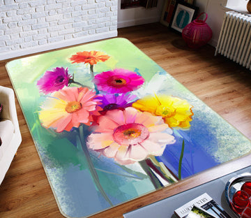 3D Flowers 33053 Non Slip Rug Mat