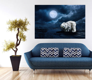 3D Polar-Bear 106 Animal Wall Stickers Wallpaper AJ Wallpaper 2 