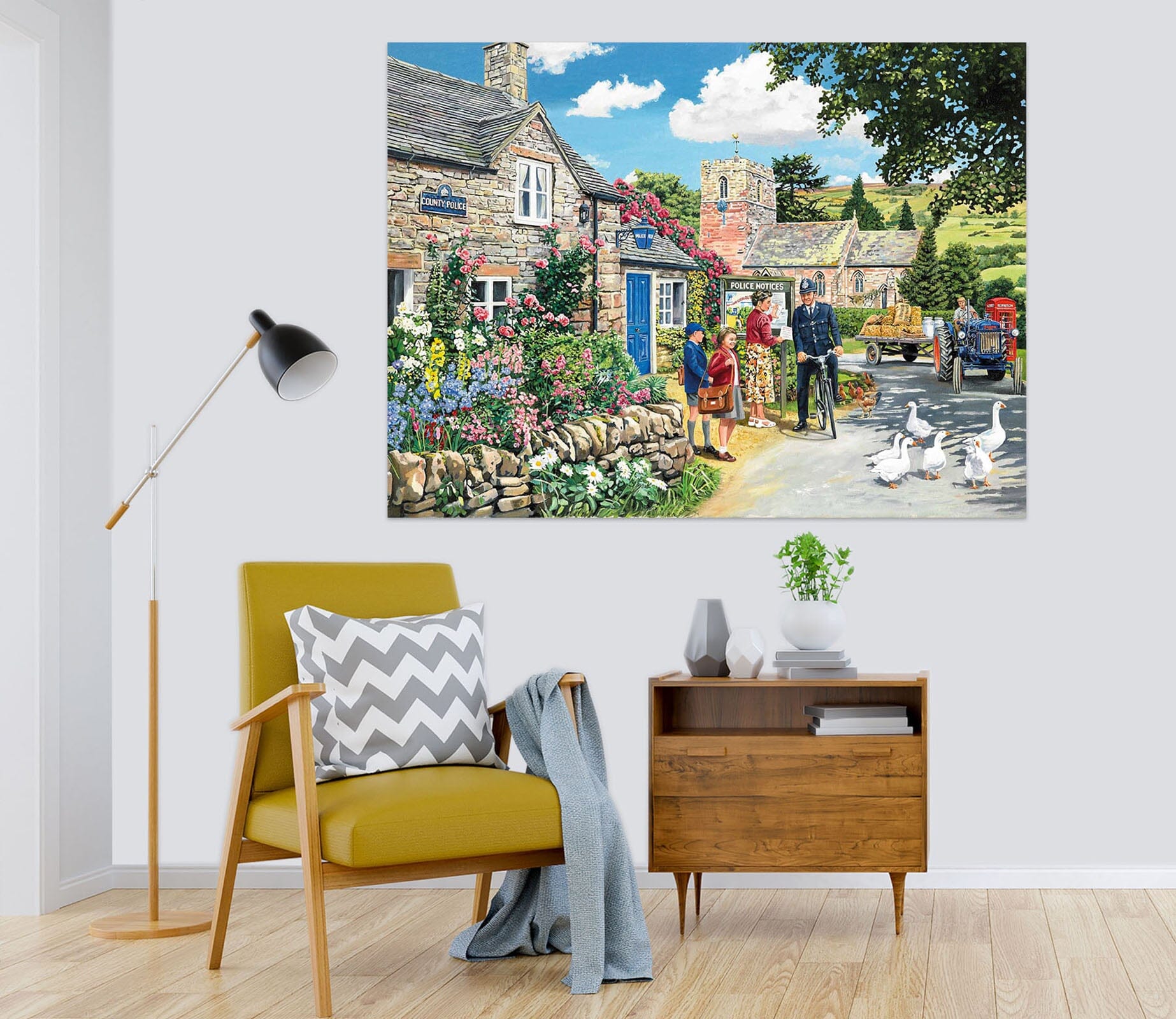 3D The Police House 074 Trevor Mitchell Wall Sticker Wallpaper AJ Wallpaper 2 