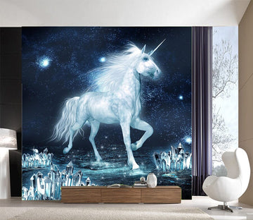 3D White Unicorn 1045 Wall Murals Wallpaper AJ Wallpaper 2 