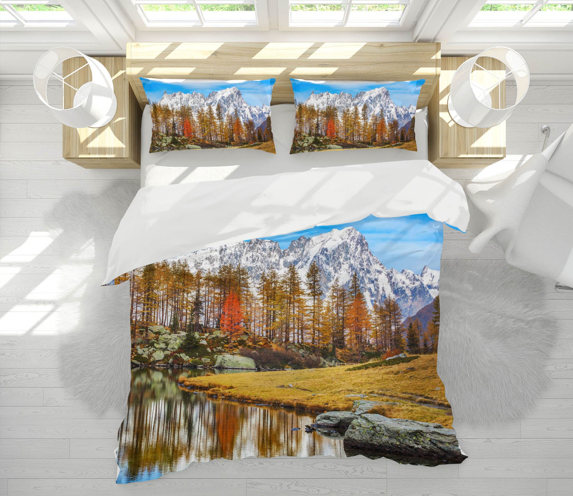 3D Mont Blanc 120 Marco Carmassi Bedding Bed Pillowcases Quilt