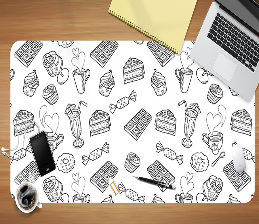 3D Dessert Drink 17064 Desk Mat