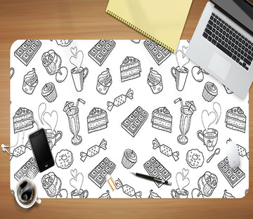 3D Dessert Drink 17064 Desk Mat