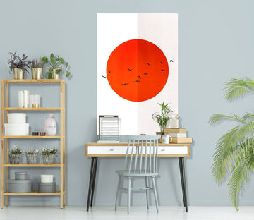 3D Red Sun 211 Boris Draschoff Wall Sticker Wallpaper AJ Wallpaper 2 