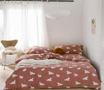 3D White Pigeon 17153 Bed Pillowcases Quilt