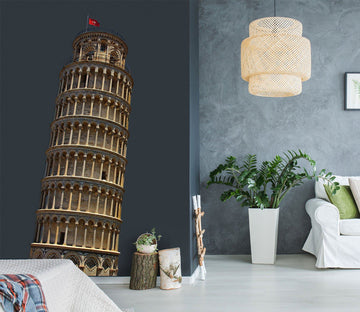 3D Leaning Tower Of Pisa 0188 Wall Stickers Wallpaper AJ Wallpaper 