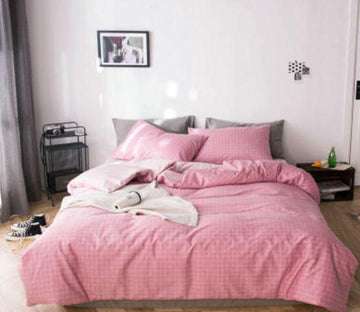 3D Pink 40100 Bed Pillowcases Quilt