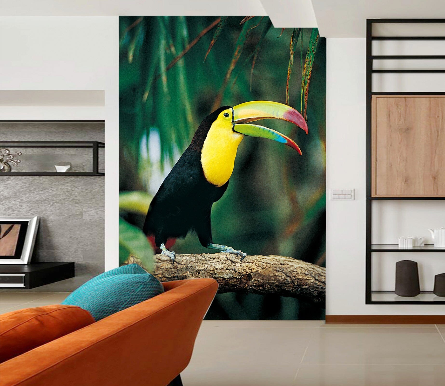 3D Toucan Tree 145 Wall Murals Wallpaper AJ Wallpaper 2 