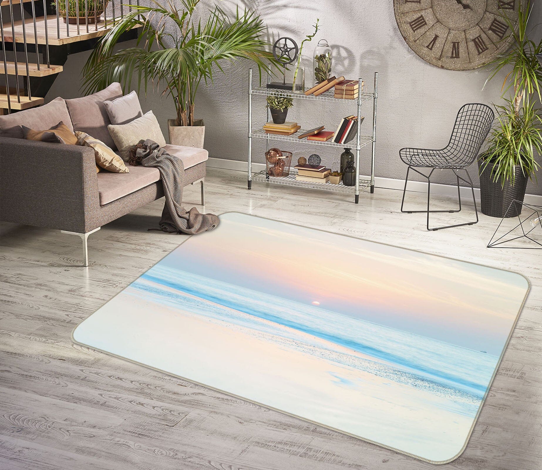 3D Blue Sea 3019 Assaf Frank Rug Non Slip Rug Mat Mat AJ Creativity Home 