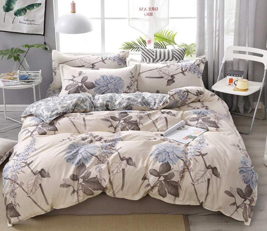 3D Brown Flowering Branches 2161 Bed Pillowcases Quilt