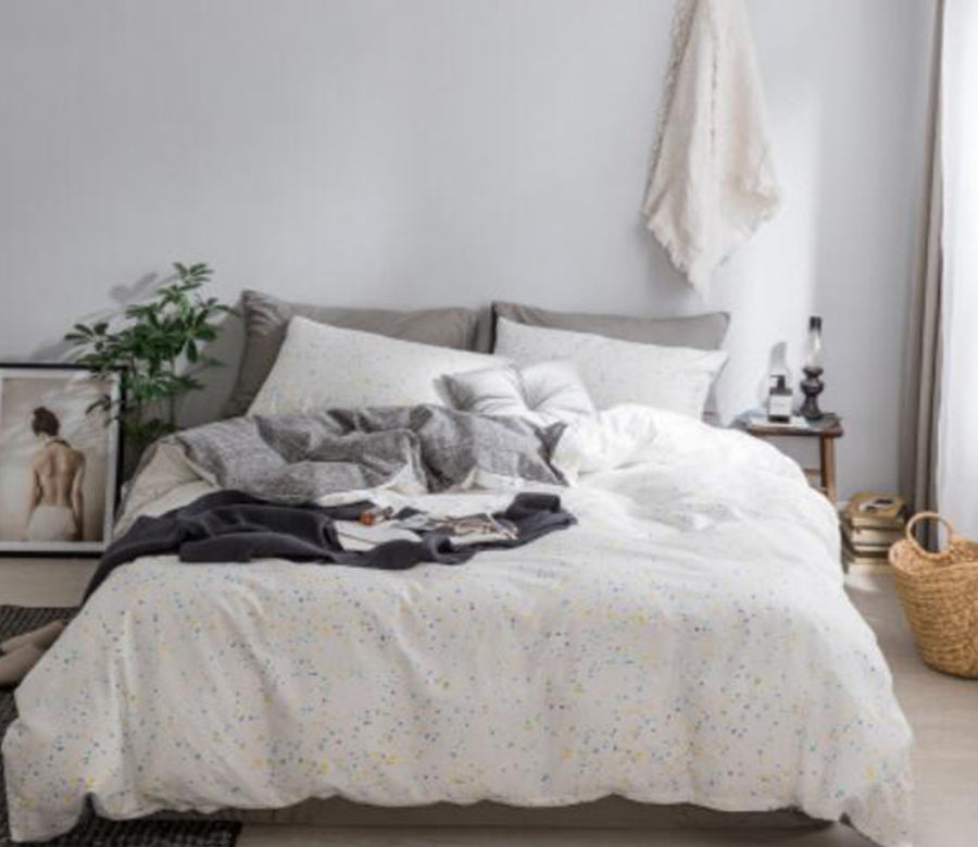 3D Small White Floral 14145 Bed Pillowcases Quilt