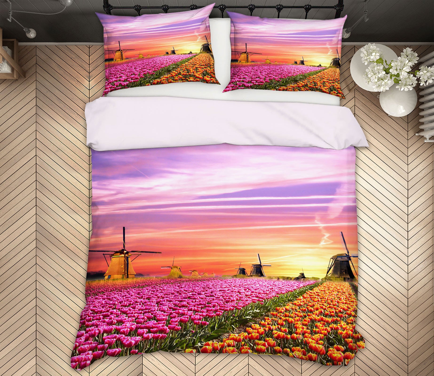3D Flower Bush 15110 Bed Pillowcases Quilt
