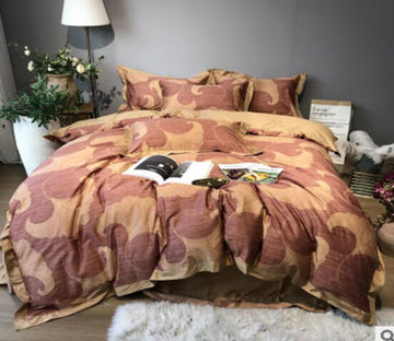 3D Brown 40039 Bed Pillowcases Quilt