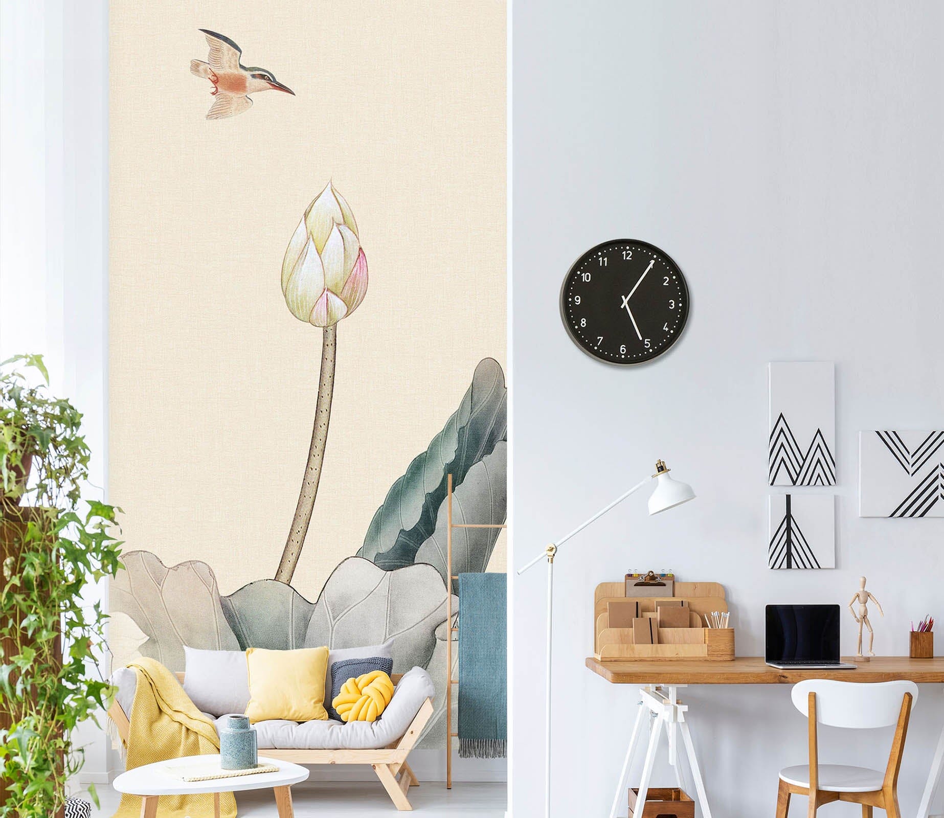 3D Lotus Flower 1815 Wall Murals Wallpaper AJ Wallpaper 2 