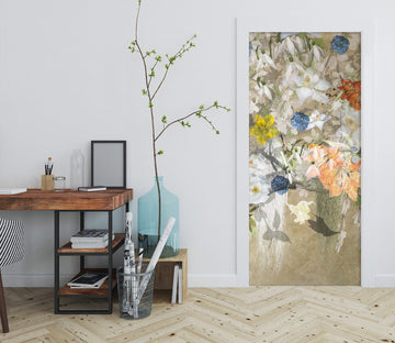 3D Flowers Pattern 10852 Beth Sheridan Door Mural
