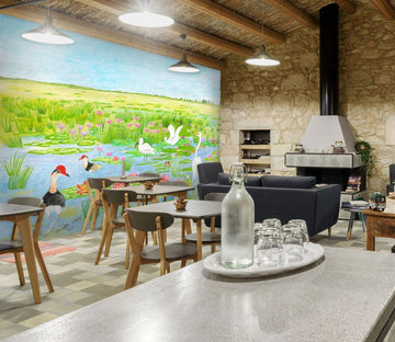 3D Spring Pond 1407 Michael Sewell Wall Mural Wall Murals Wallpaper AJ Wallpaper 2 