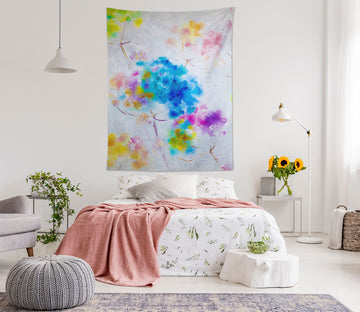 3D Blue Petals 3692 Skromova Marina Tapestry Hanging Cloth Hang