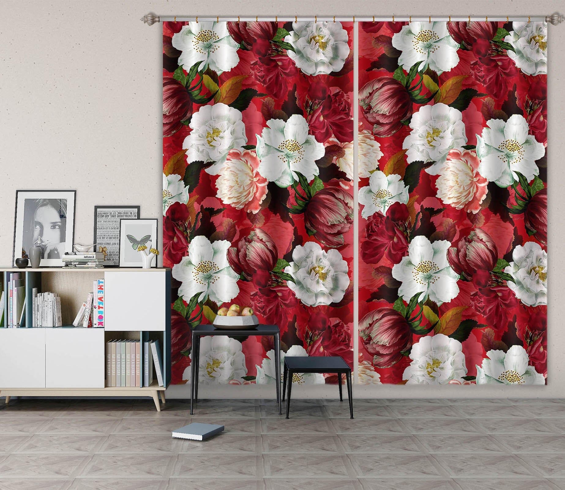 3D Painted Garden 164 Uta Naumann Curtain Curtains Drapes Curtains AJ Creativity Home 