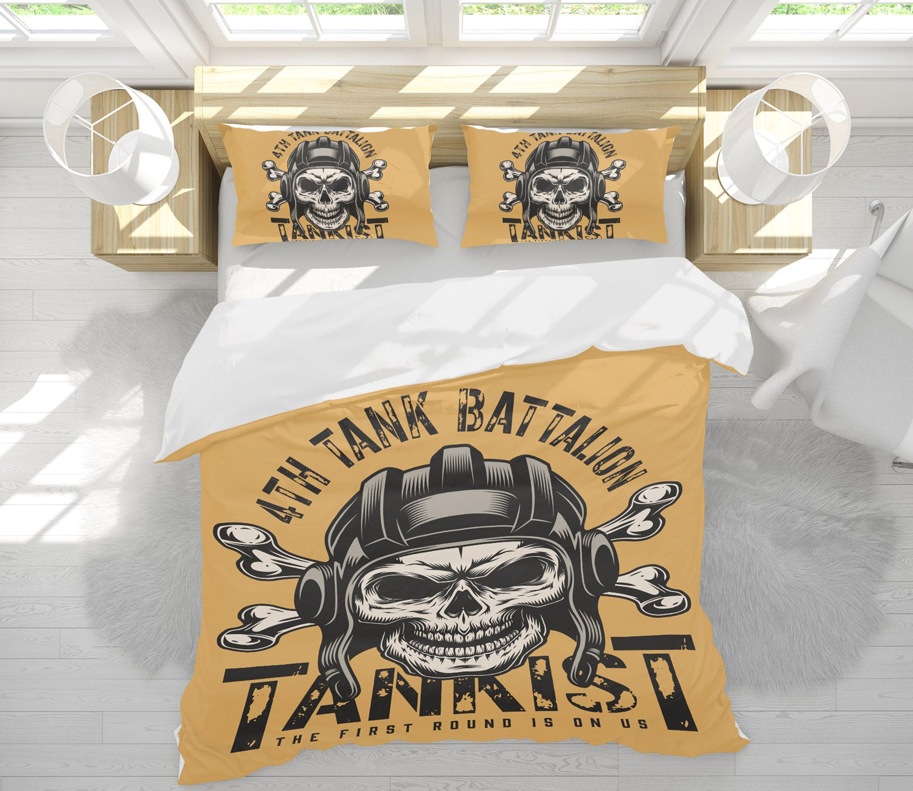 3D Skull 60223 Bed Pillowcases Quilt
