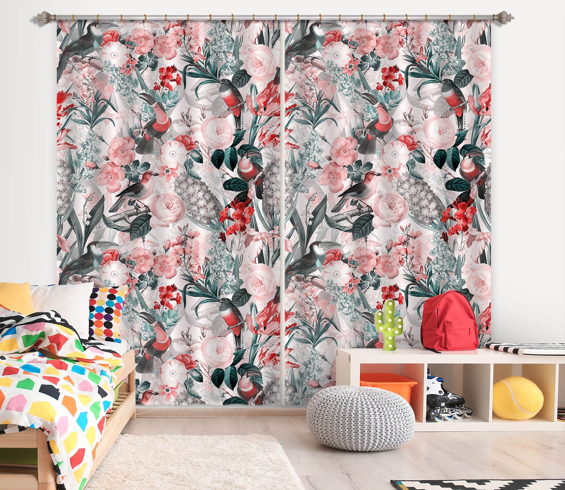 3D Painted Garden 180 Uta Naumann Curtain Curtains Drapes Curtains AJ Creativity Home 