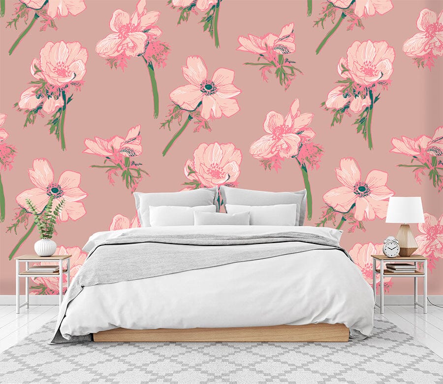 3D Pink Flower 322 Wallpaper AJ Wallpaper 2 