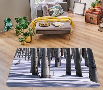 3D Snow Forest 76030 Non Slip Rug Mat