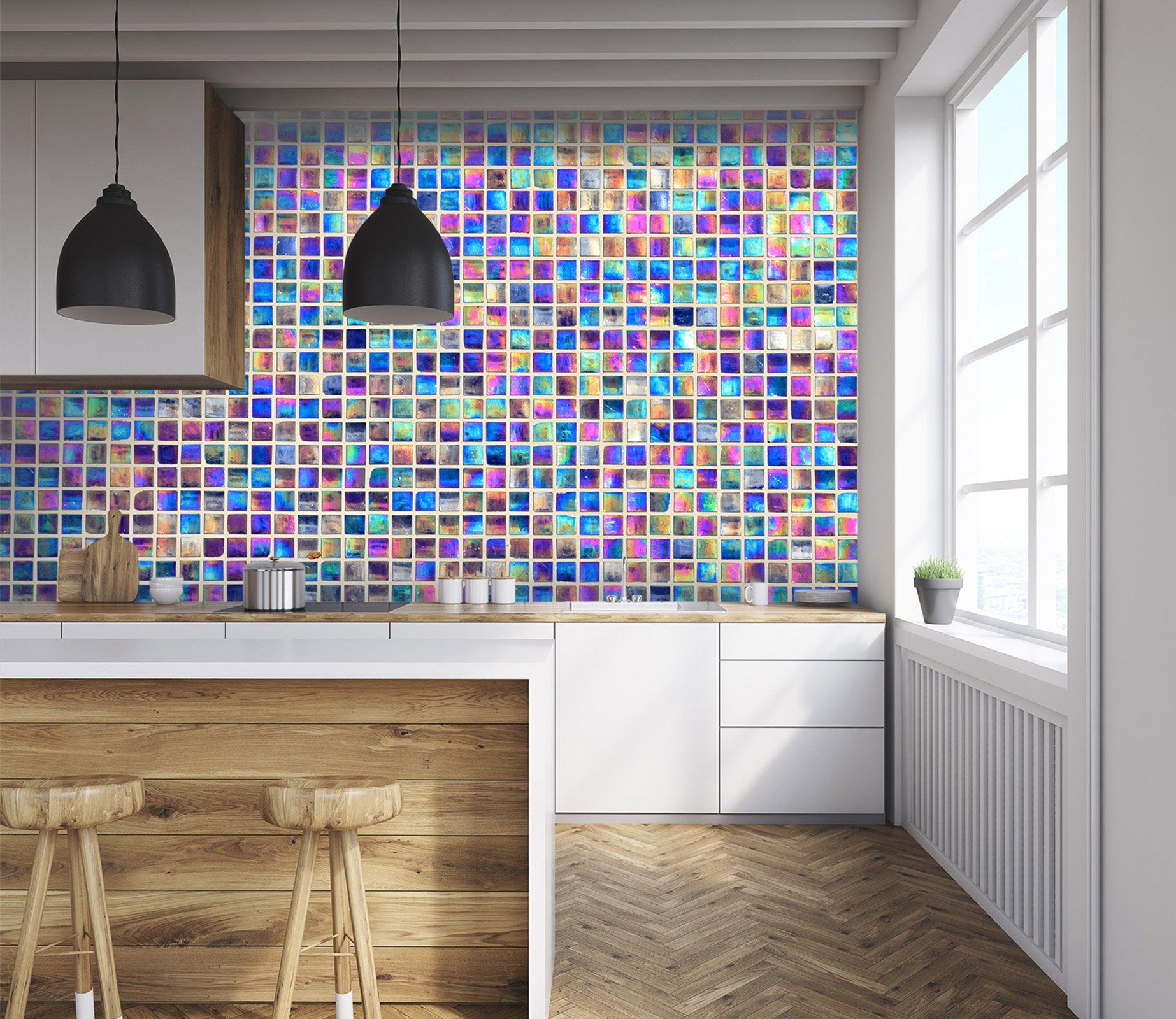 3D Gorgeous Mosaic 074 Marble Tile Texture Wallpaper AJ Wallpaper 2 