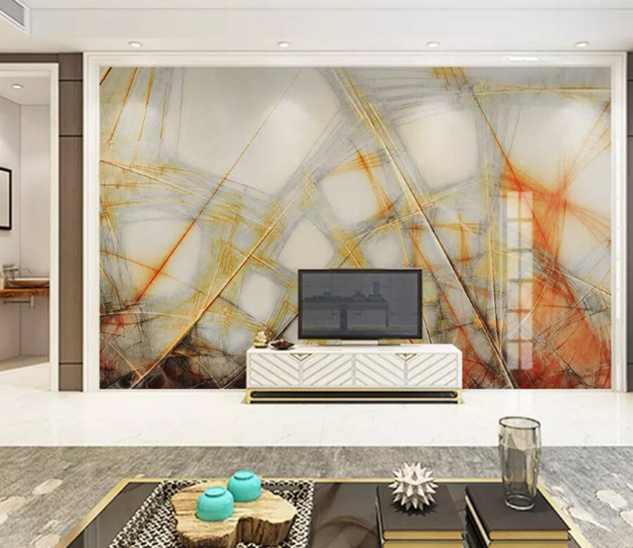 3D Yellow Graffiti 2075 Wall Murals Wallpaper AJ Wallpaper 2 