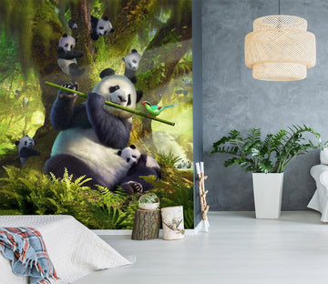 3D Panda Bear 1415 Jerry LoFaro Wall Mural Wall Murals Wallpaper AJ Wallpaper 2 