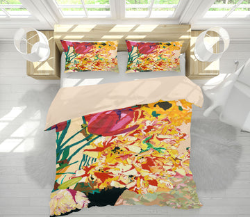 3D Yellow Flower Blossom 1169 Allan P. Friedlander Bedding Bed Pillowcases Quilt