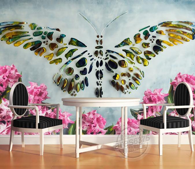 3D Buterful 204 Wall Murals Wallpaper AJ Wallpaper 2 