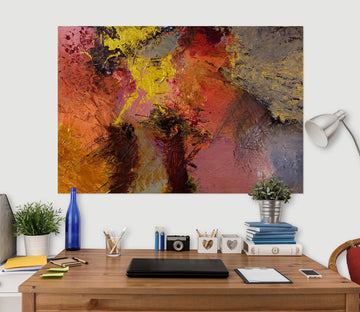 3D Yellow Graffiti 017 Allan P. Friedlander Wall Sticker Wallpaper AJ Wallpaper 2 